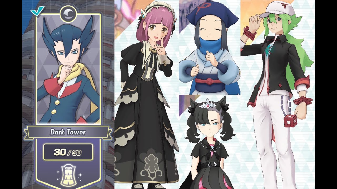 Pokemon Masters EX - Dark Tower Floors 27 to 30 (no SSA Giovanni)