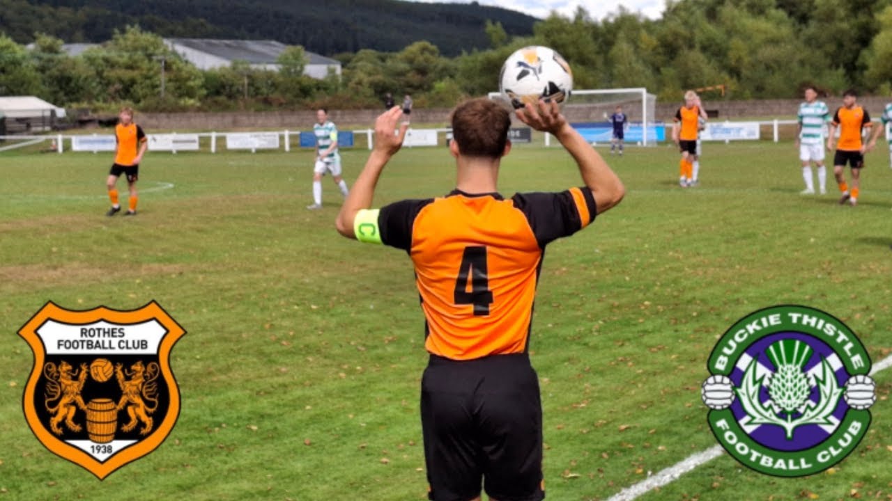 I became a Rothes ultra for the day!  Rothes FC vs Buckie Thistle - 30th August 2025.