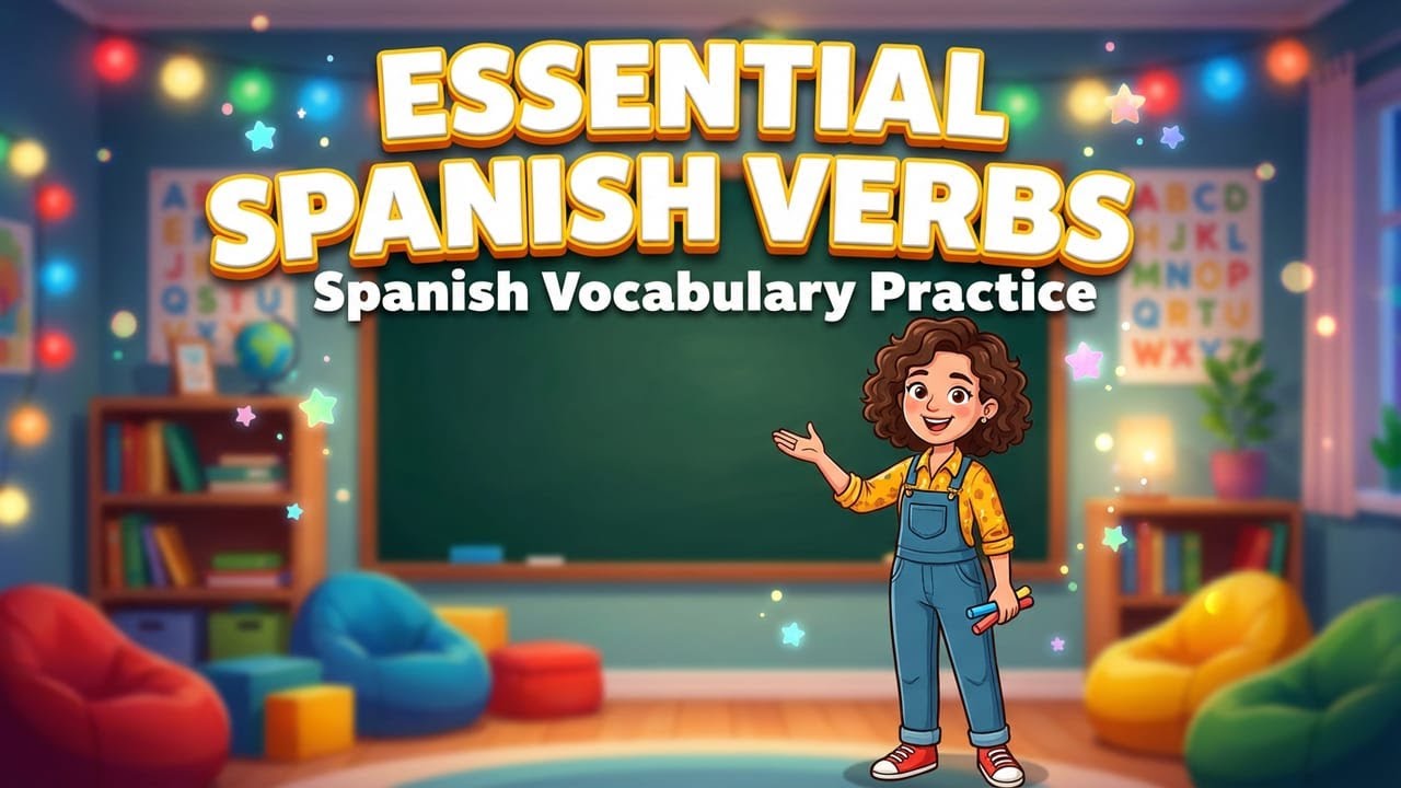 STUDY the ESSENTIAL Spanish Verbs - Perfect Vocabulary Practice for Beginners