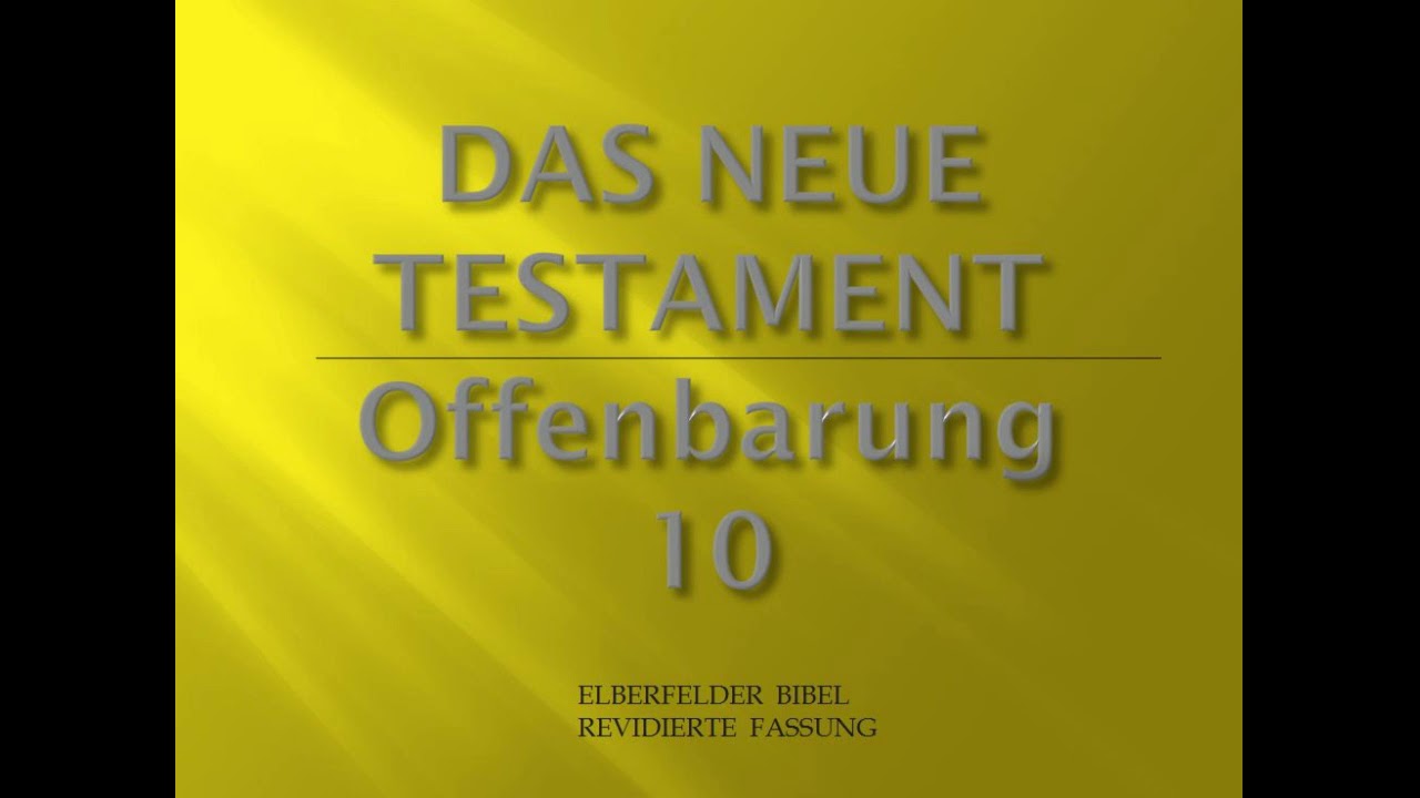 Offenbarung 10 - Elberfelder Bibel