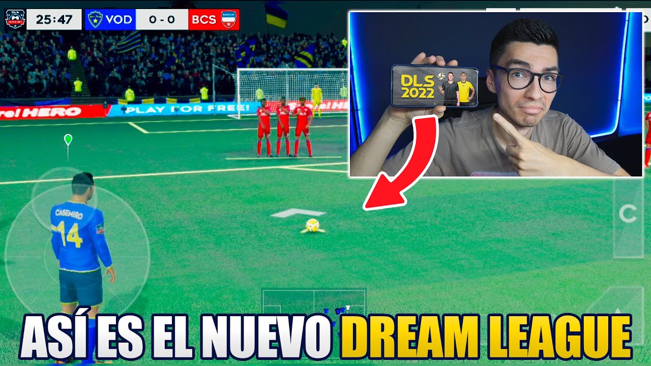 ESTE JUEGO PARA CELULAR ES MUCHO MEJOR QUE EL EFOOTBALL!! - DLS 2022