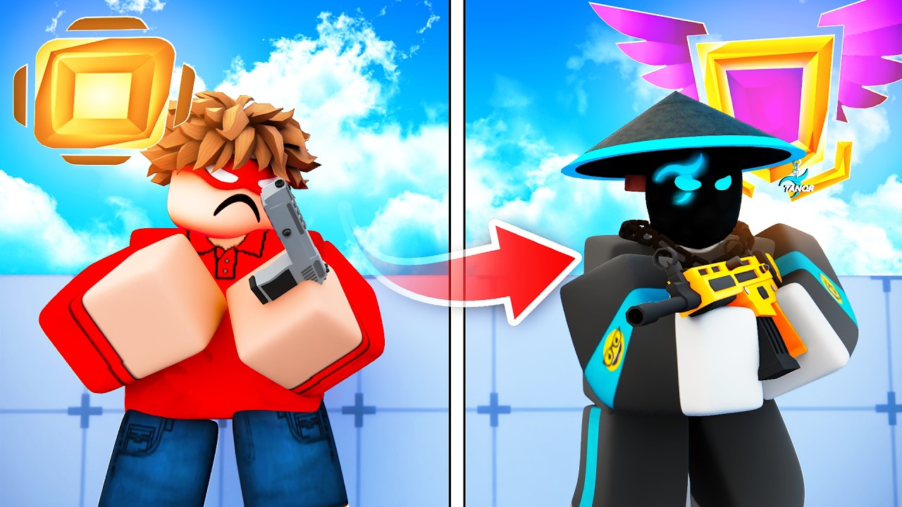 Fighting YOUTUBERS from EVERY RANK in Roblox Rivals..