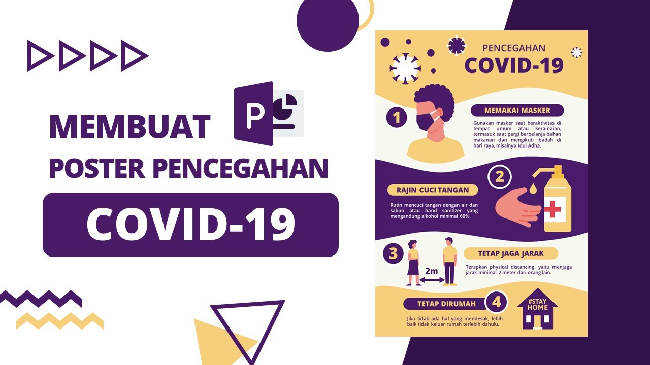Bikin Desain Poster Pencegahan COVID-19 dengan PowerPoint