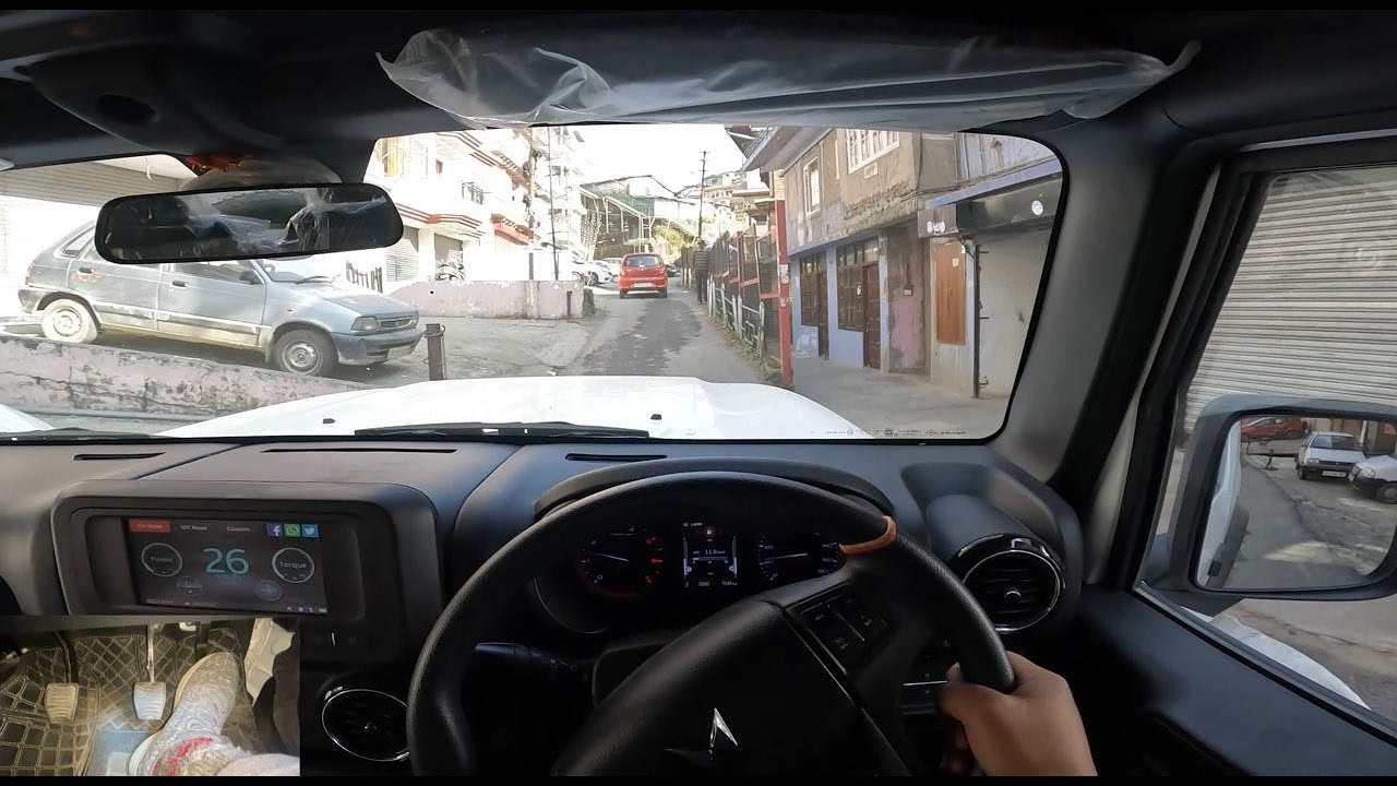 Tutorial on how to drive & do judgement in hilly areas in Mahindra Thar. POV and Footwork. Part3.