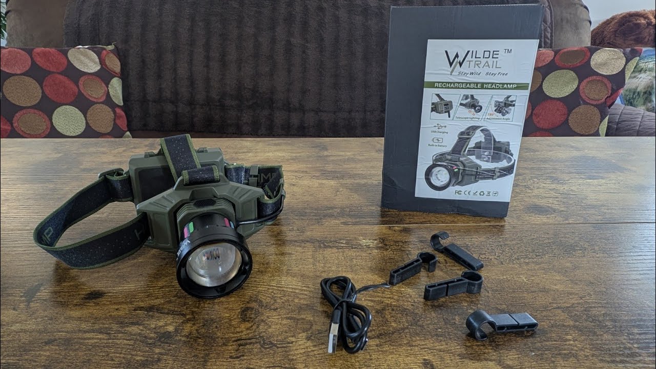 WILDE TRAIL Bright & Powerful Rechargeable LED Headlamp