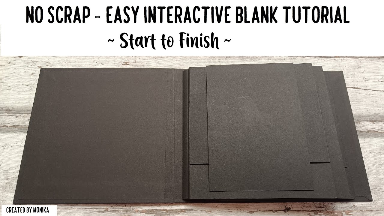NO SCRAP BASE ALBUM Vol.1 | Easy Interactive BLANK ALBUM TUTORIAL ~ Start to Finish ~ Scarpbook 2024