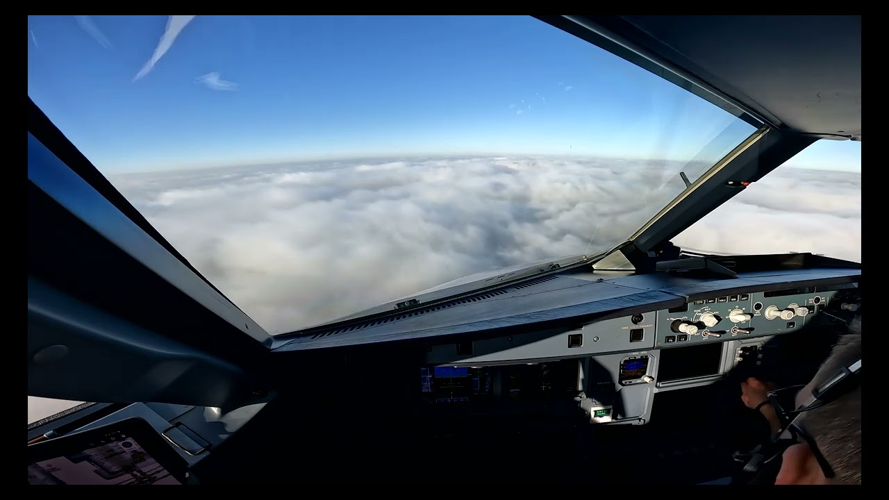 Airbus Cockpit Views | A320 Athens to Foggy Munich and Back | GoPro Hero 10 | 4K video