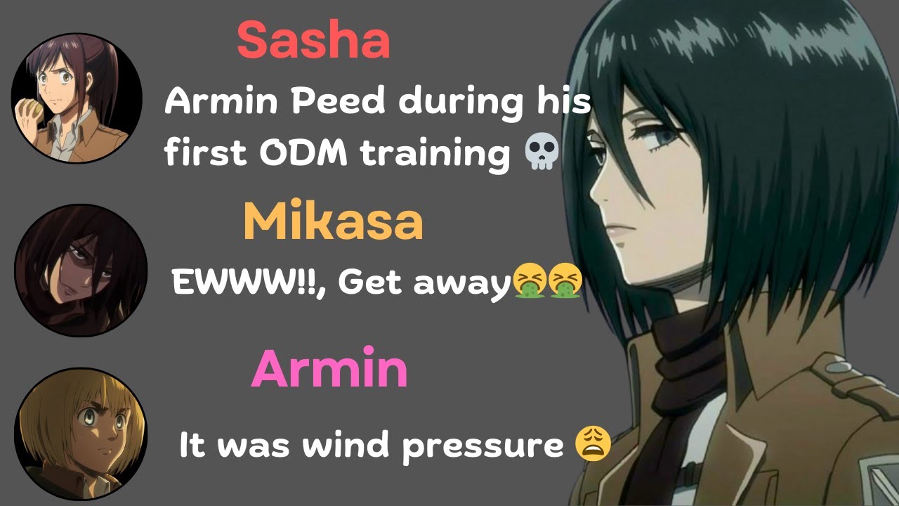 AOT characters discuss their Embarrassing Moments | 😳💔