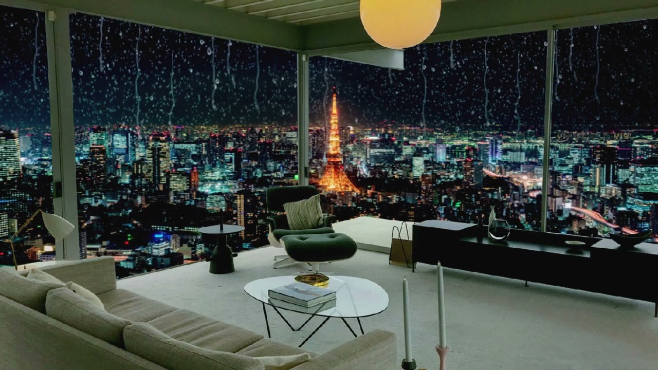 🌌🎶 #TranquilRainfall #CityscapeAmbiance #CozyComfort #RelaxingRetreat #SoothingSounds #RainyNights
