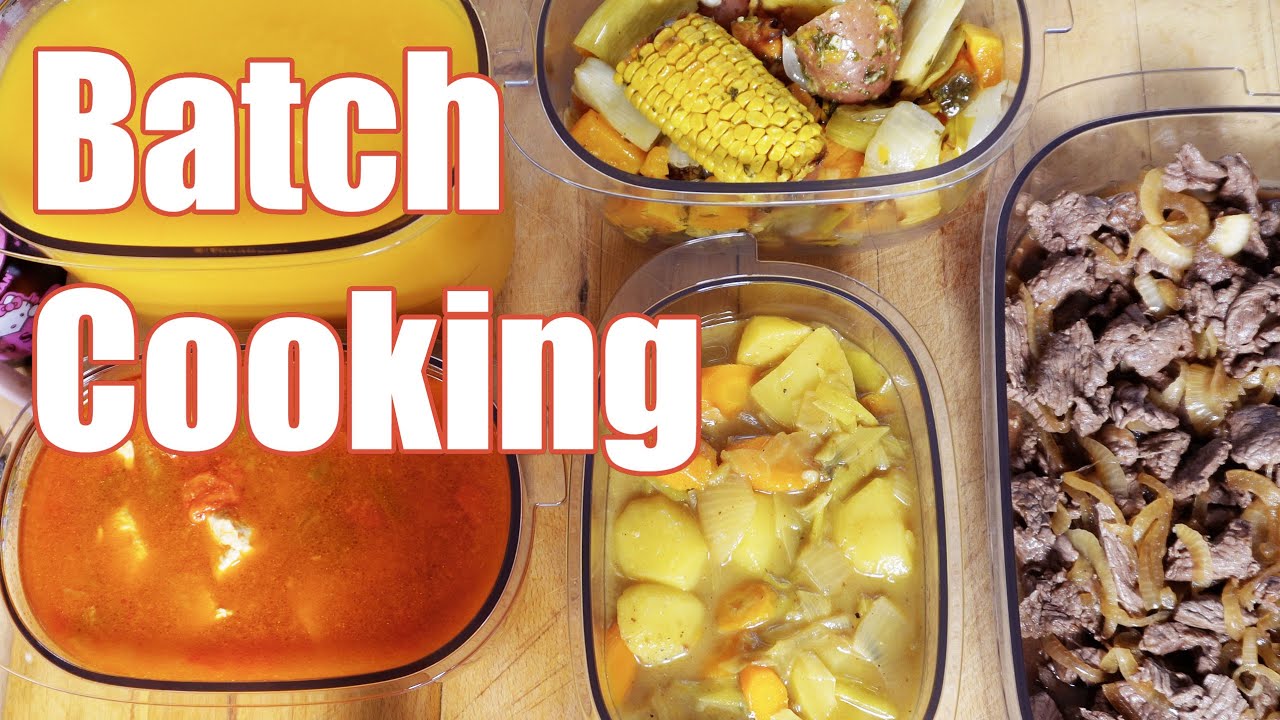 Batch Cooking 4 repas/4 personnes = 1h30/45 de préparation !
