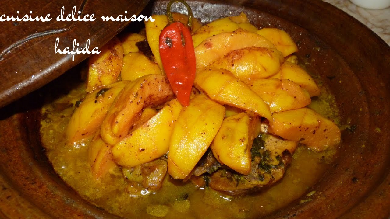 Recette de Tajine Coings Poulets - Тажин с куриной айвой - Тажин с куриной айвой