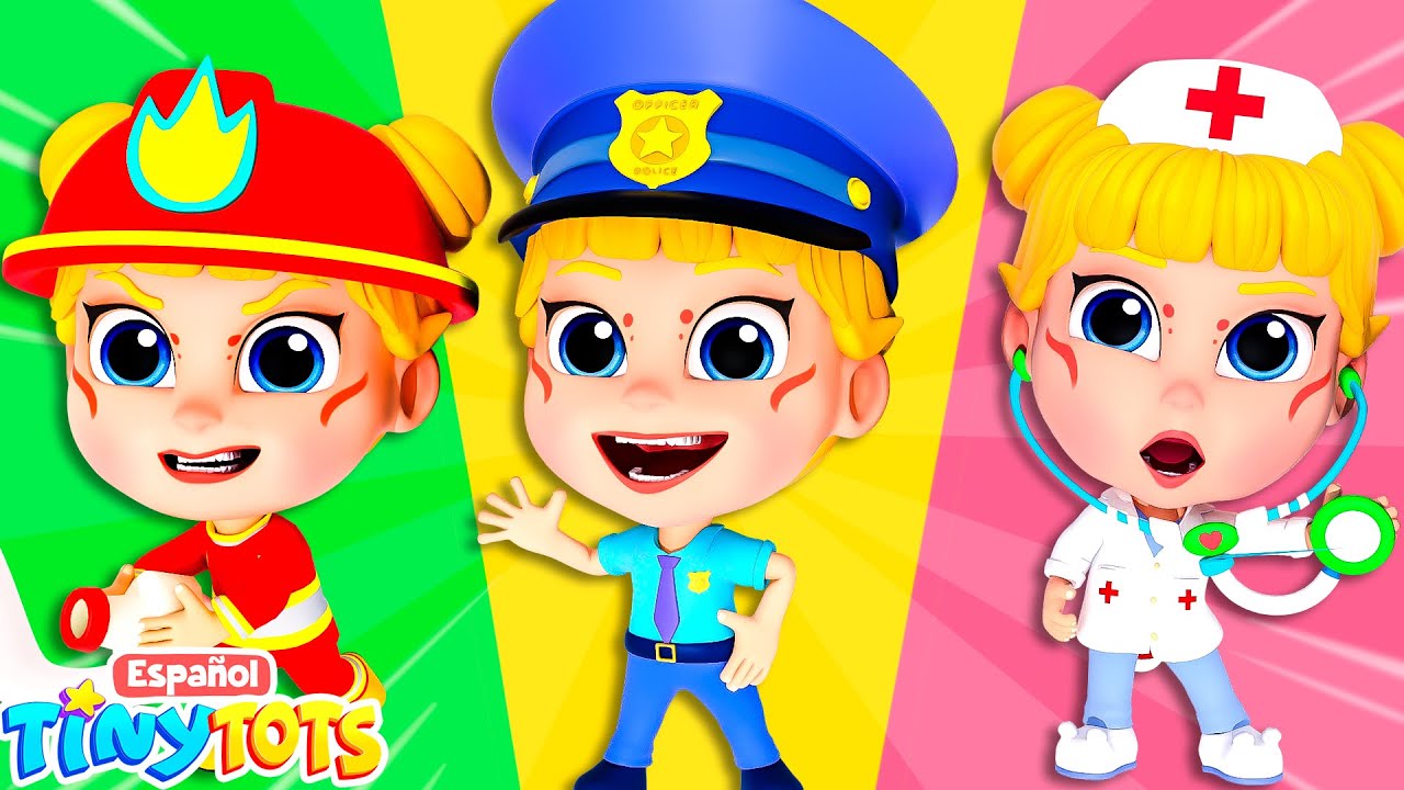 Bombero, Policía y Médico al Rescate 👨‍⚕️👮‍♀️👩‍🚒 | Tinytots - Canciones Infantiles