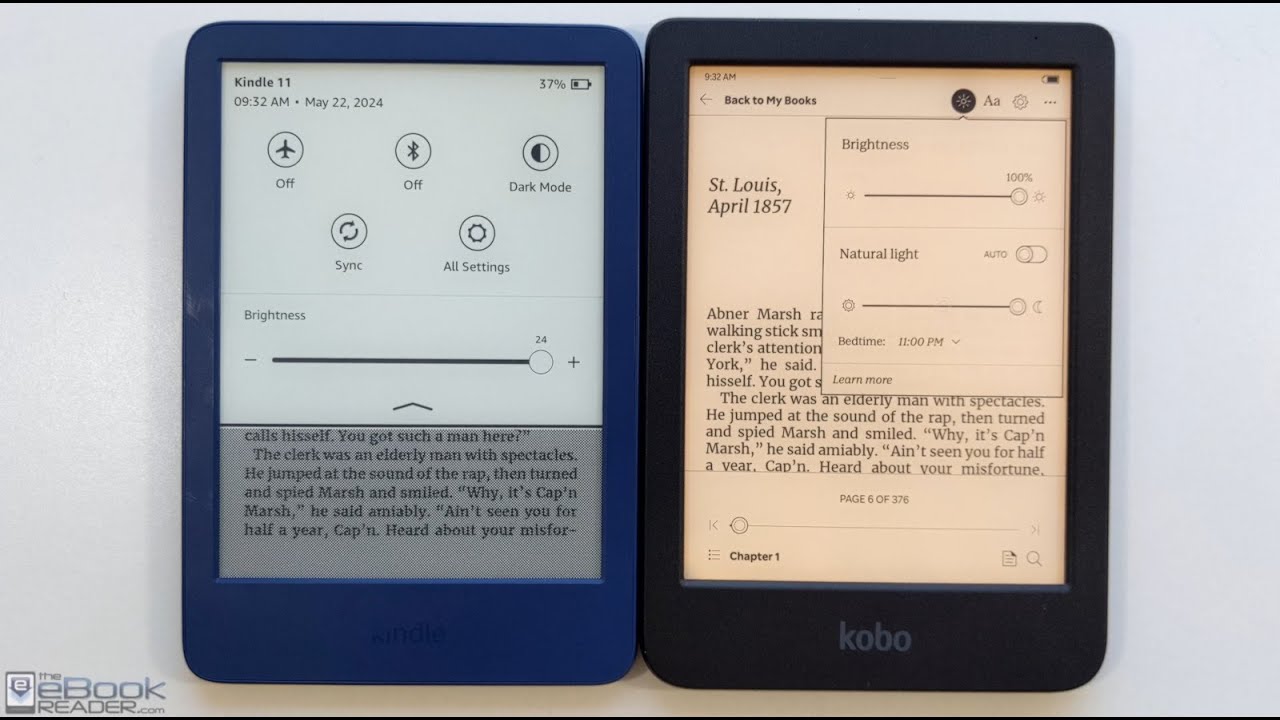 Kindle vs Kobo Clara BW and Clara Colour Comparison