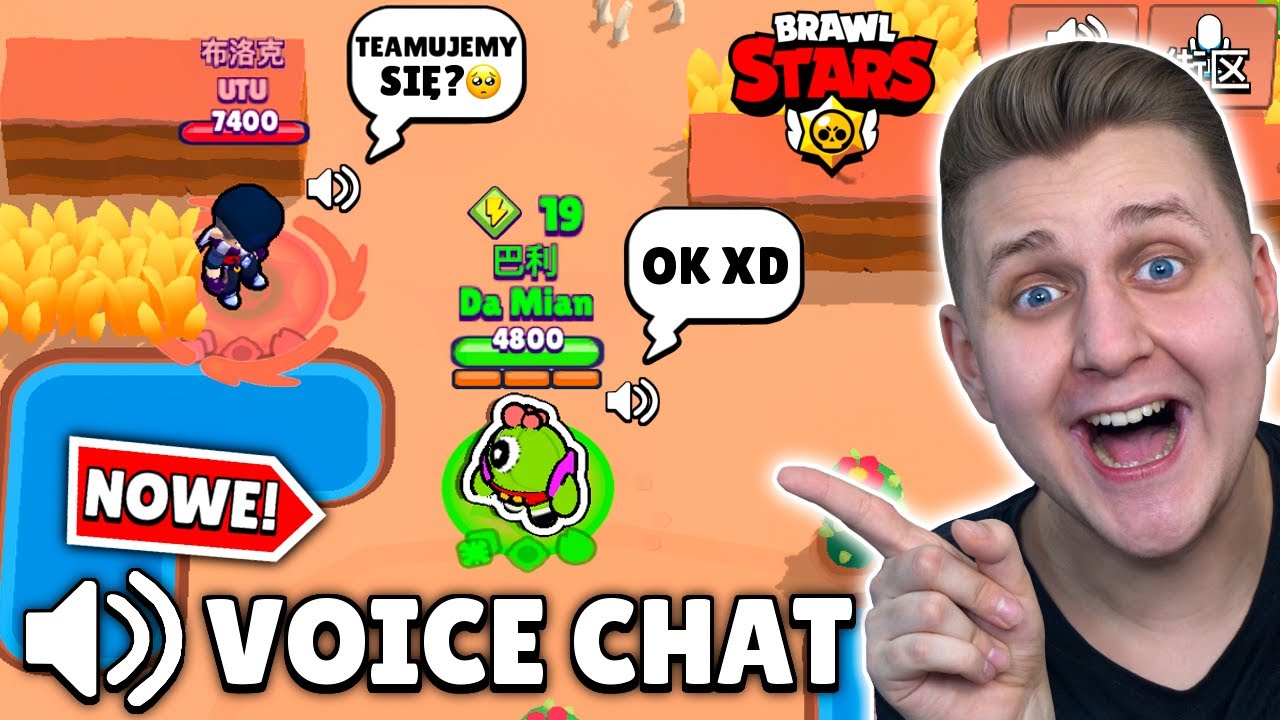 Trolluję Graczy na VOICE CHATCIE *NOWOŚĆ* w Brawl Stars!🤪 (Da Mian CHIŃSKIE KONTO)