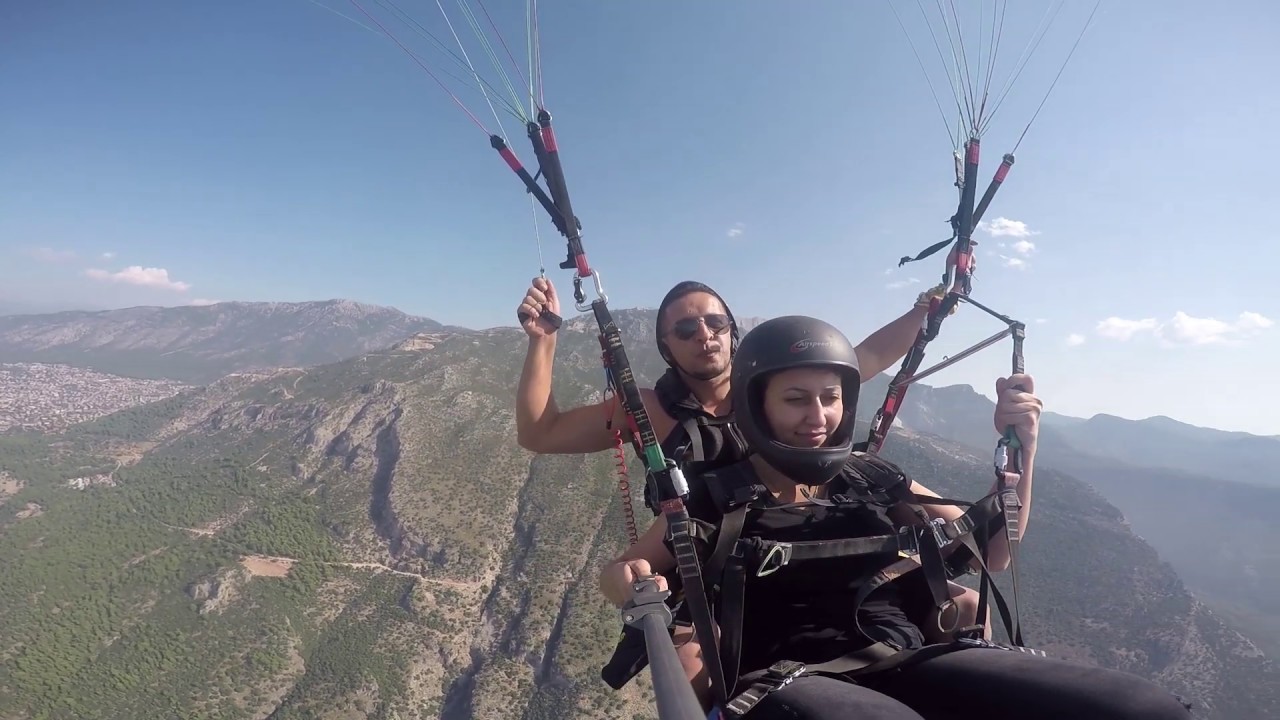 Tandem Yamaç Paraşütünde Önden Kapama Yapmak | Paragliding Frontal Collapse