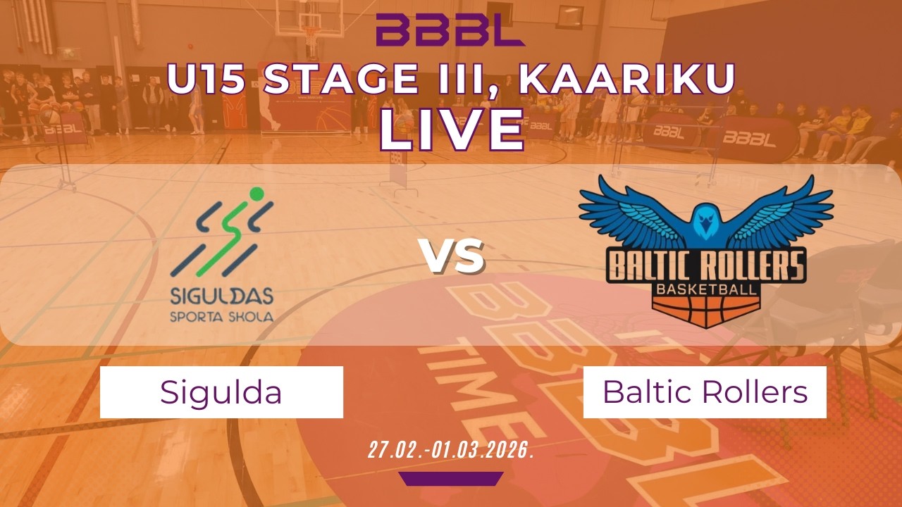 Sigulda 2011 vs Baltic Rollers/Ādaži 2011 | BBBL U15 | Stage III