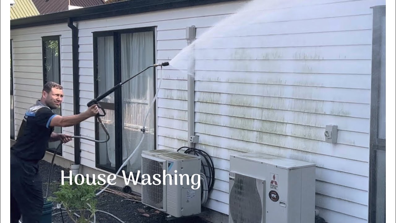 Exterior house washing/water blasting