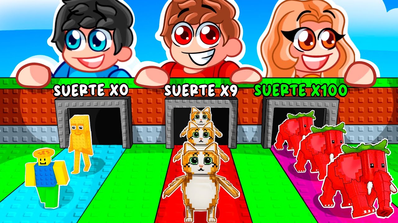 Usé SUERTE INFINITA en 3 FILAS de STEAL A BRAINROT en Roblox!