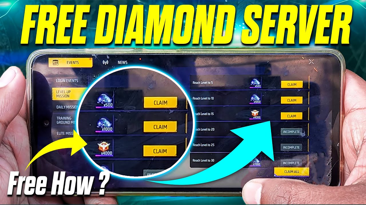 I Try To Find Free Diamond Server In Free Fire