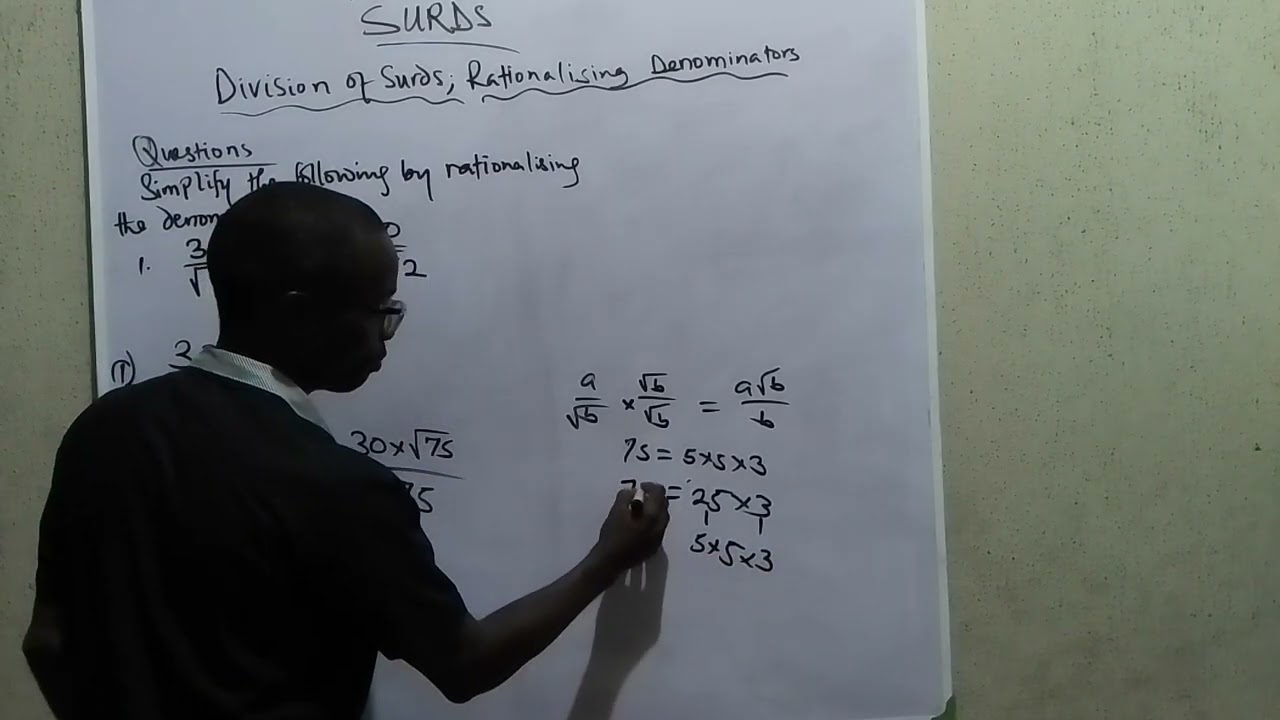 Easy Way to Rationalise Surds 01 