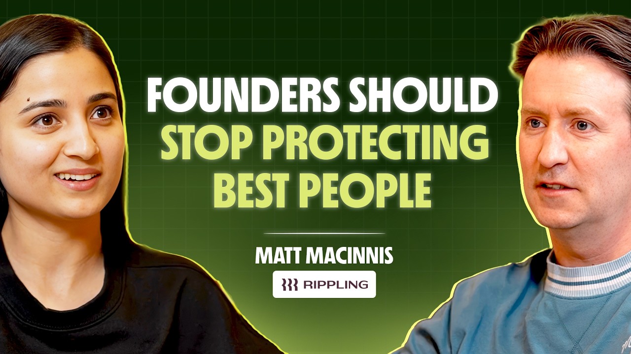 What Mistake Founders Make With A-Players | Matt MacInnis | COO Rippling