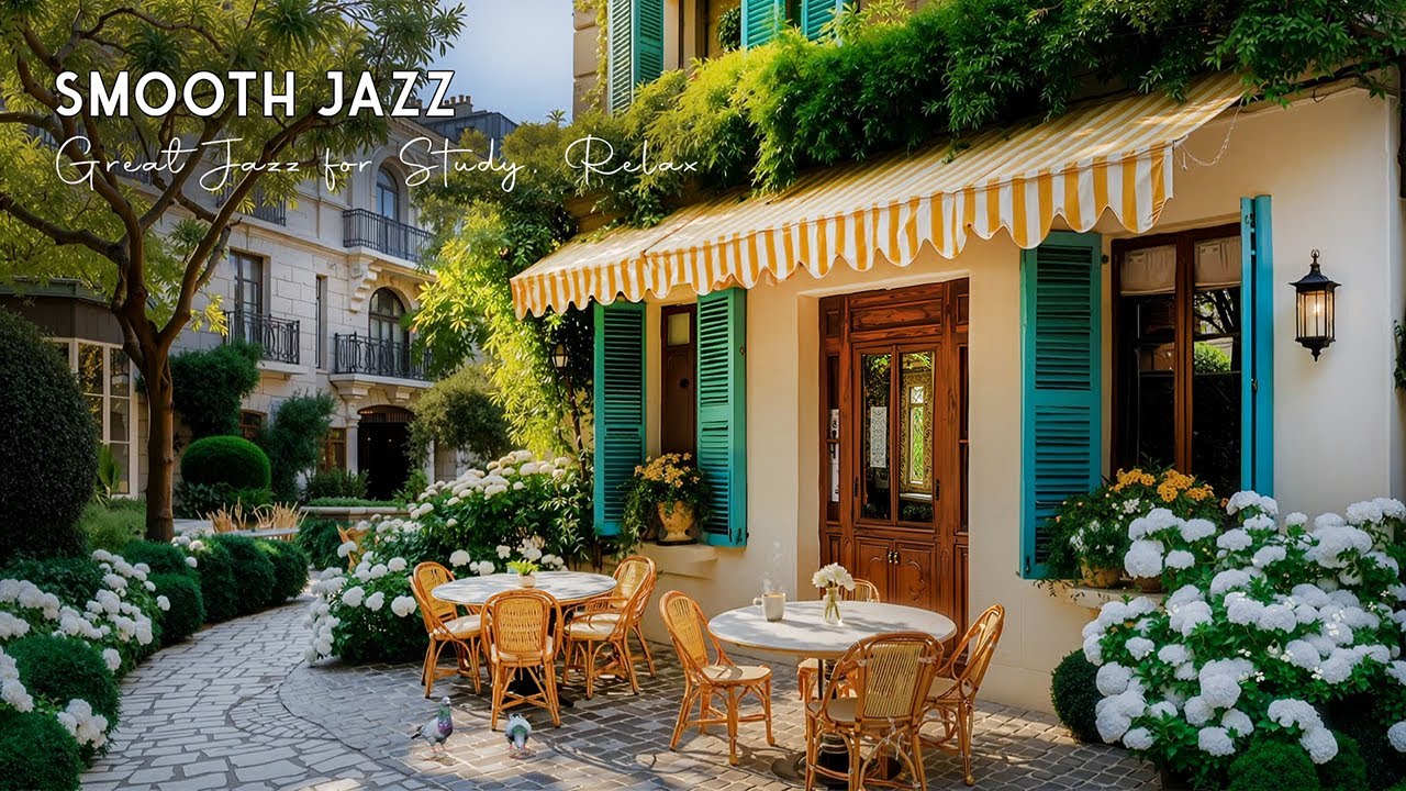 Smooth Jazz Music with Soothing Ambience 🌿 Bloom Flowers & Great Jazz for Study, Relax