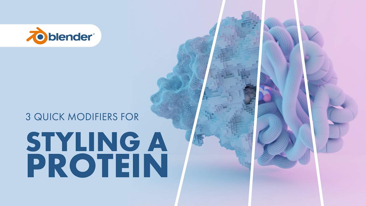 Blender for Scientists: 3 quick modifiers for styling your protein