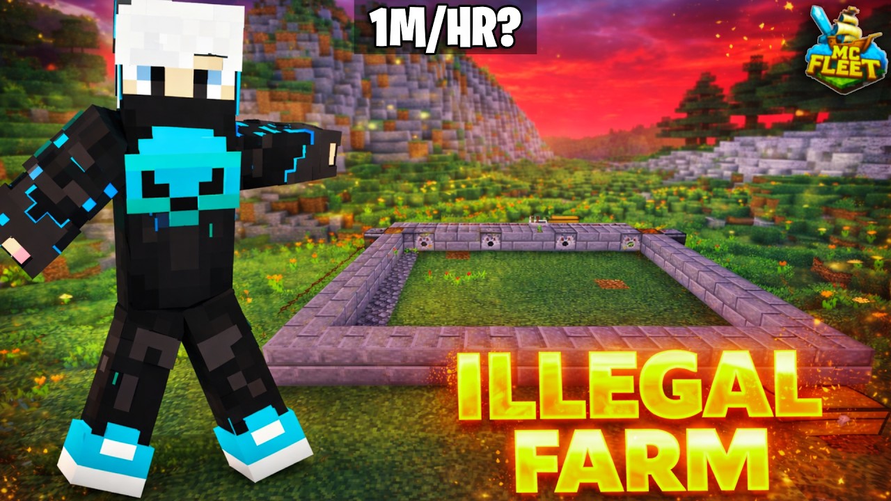 HOW TO MAKE THIS ILLEGAL MONEY MAKING FARM IN MCFLEET SERVER😲| @GamerFleet