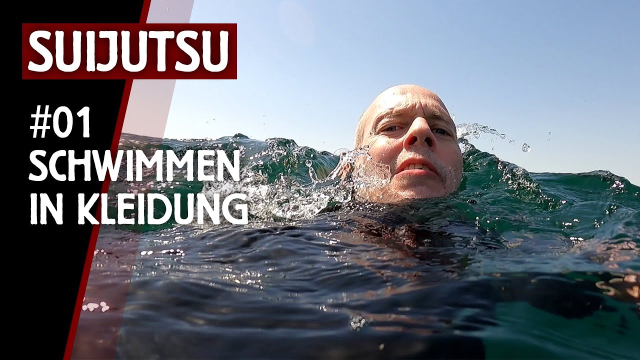 1230 m in Kleidung schwimmen mit HAKAMA - Ninjutsu-Training | SUIJUTSU - 01