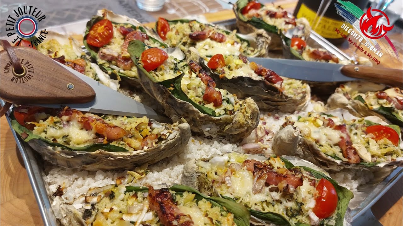 Huîtres Rockefeller au Barbecue
