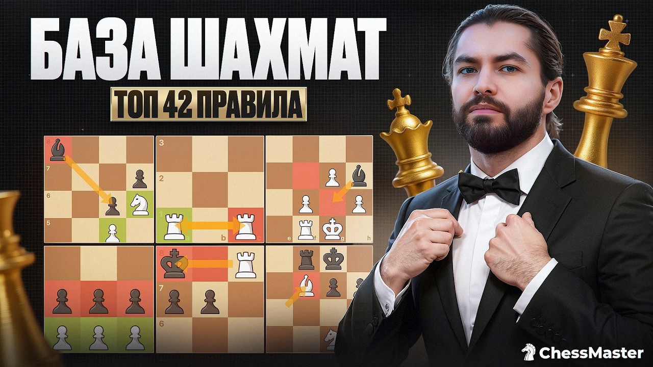 БАЗА Шахматиста! Топ 42 правила, которые должен знать каждый