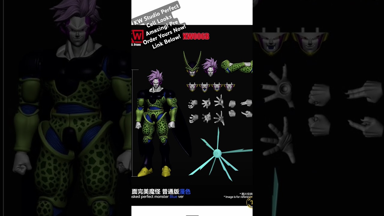 KW studio Perfect Cell Announced! Looks Great! #dragonballz #shfiguarts #perfectcell