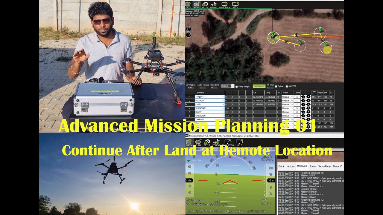 EP 1: Advanced Mission Planning (Arducopter) - Continue Mission after Land #drone #autonomousflight