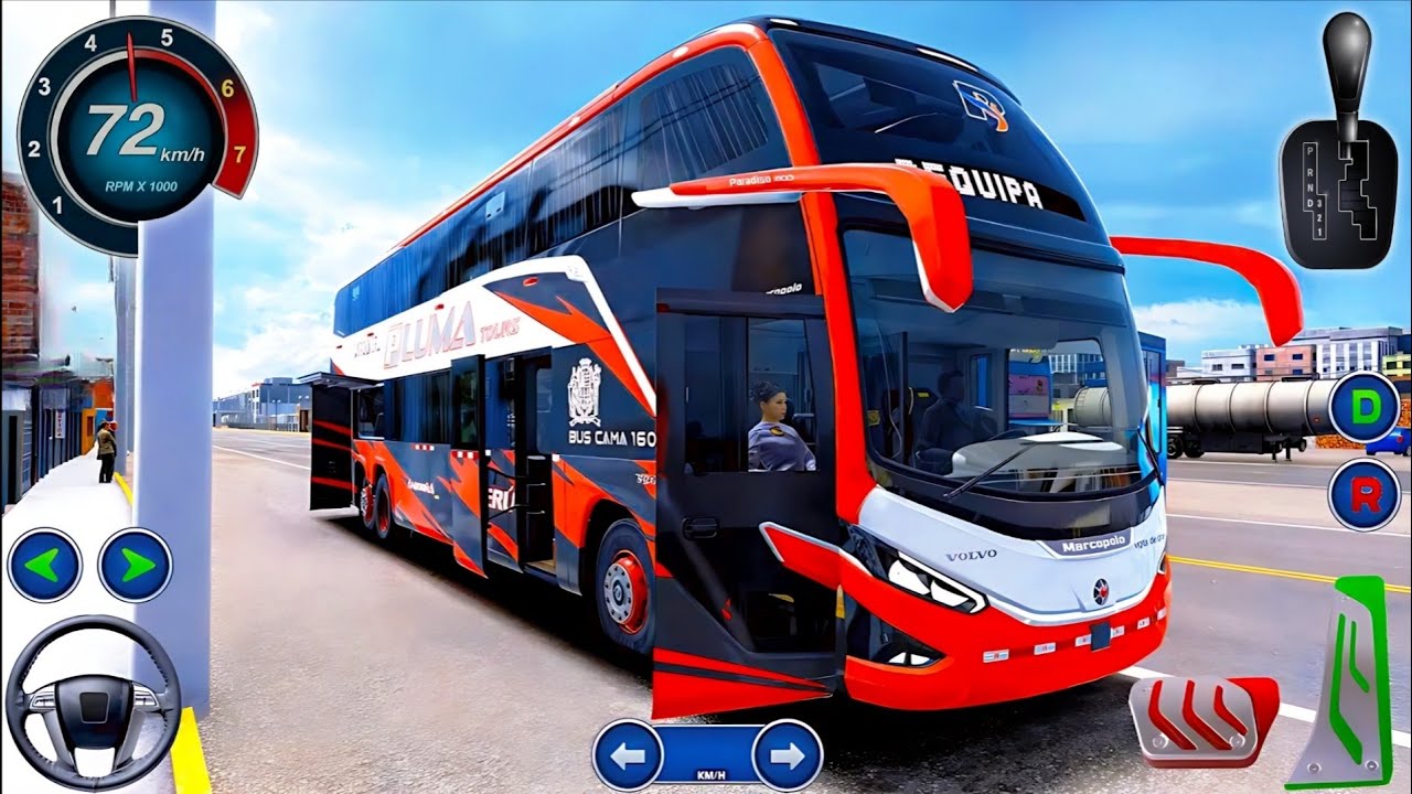 City Coach Bus Driving Simulator - Real City Bus Driving Game - Android GamePlay