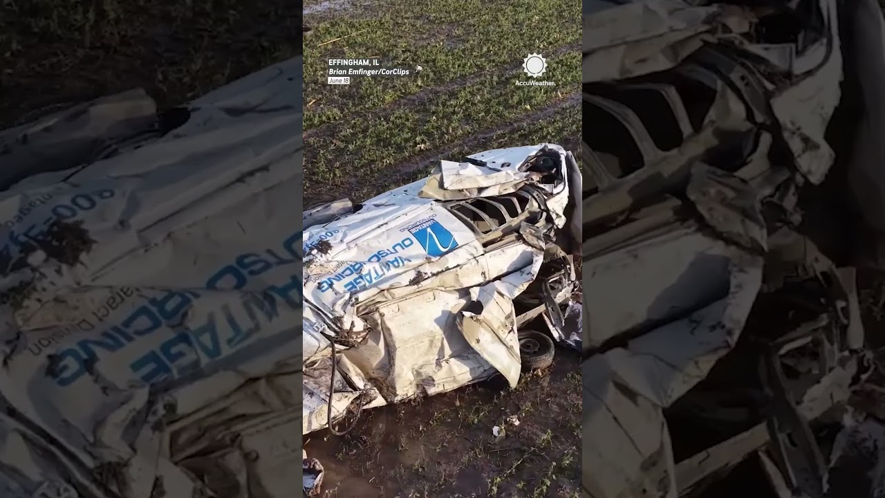 Effingham Tornado Aftermath &mdash; Complete Devastation Caught on Aerial Footage