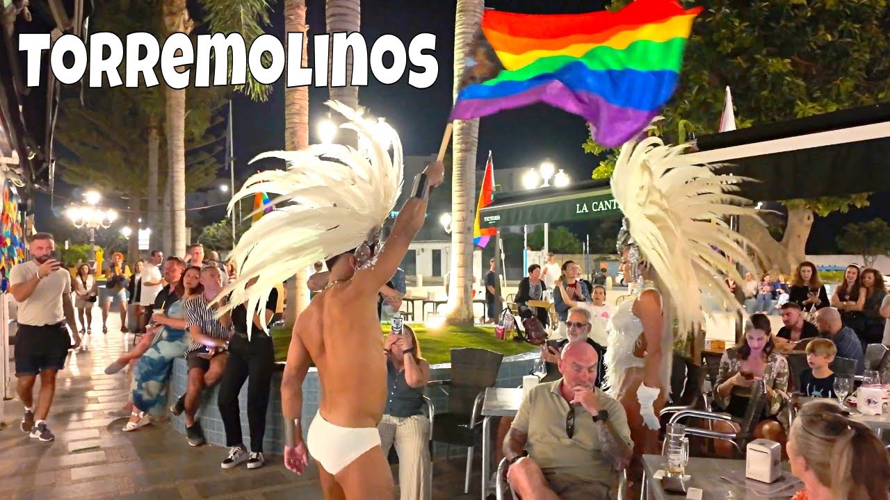 🌈  LGBTQ+ Nightlife Distric: Clubs & Bars Gay Friendly [4K] Torremolinos Pride 2025 Spain