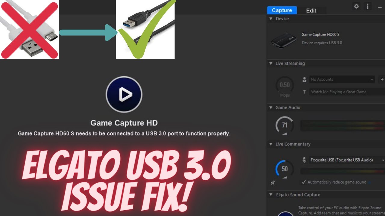 ELGATO HD60s USB 3.0 PROBLEM FIX - 2026