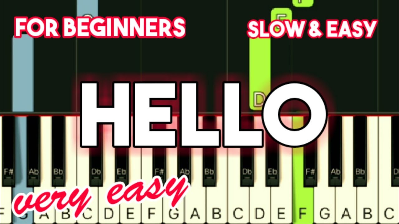 ADELE - HELLO | SLOW & EASY PIANO TUTORIAL