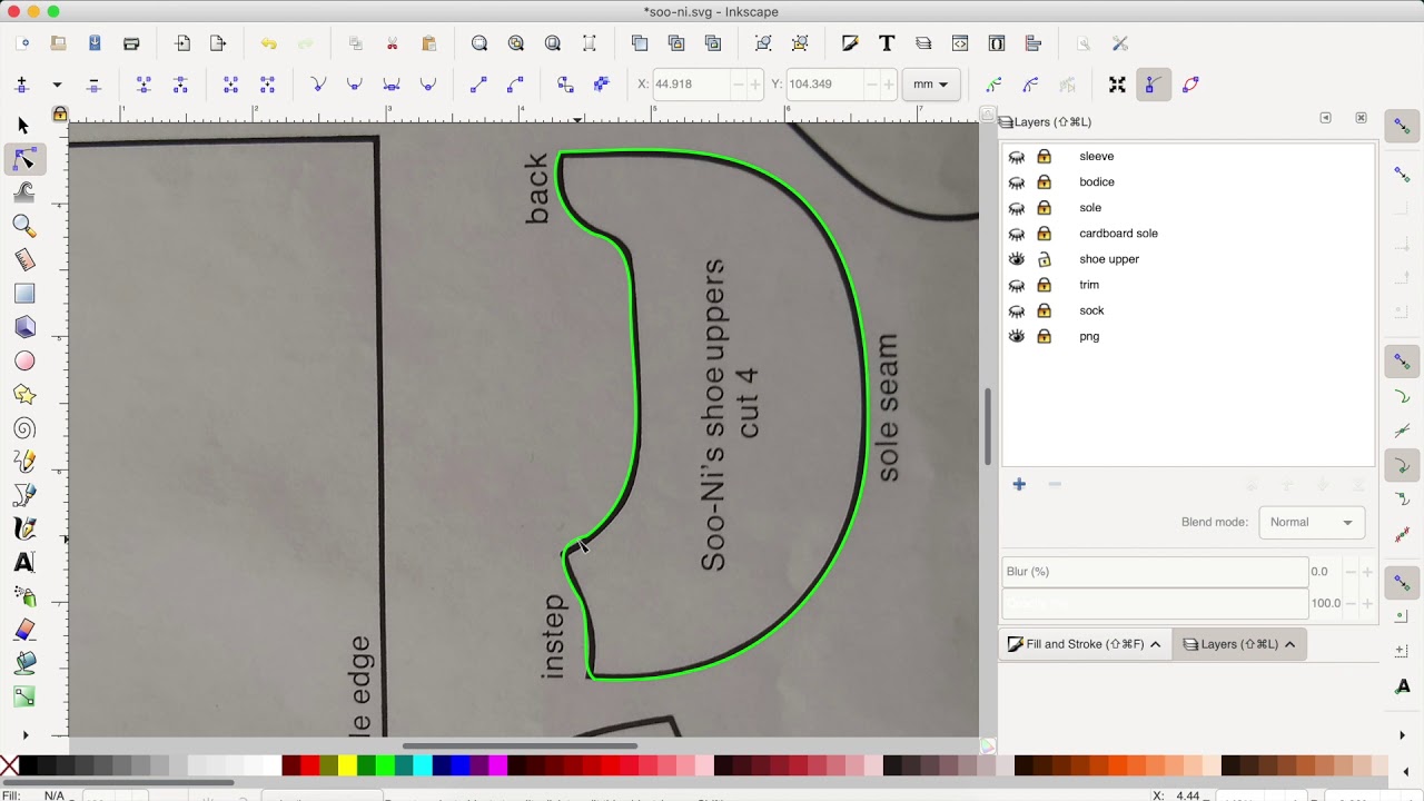 Inkscape, Cricut, and Sewing Patterns - Part 1