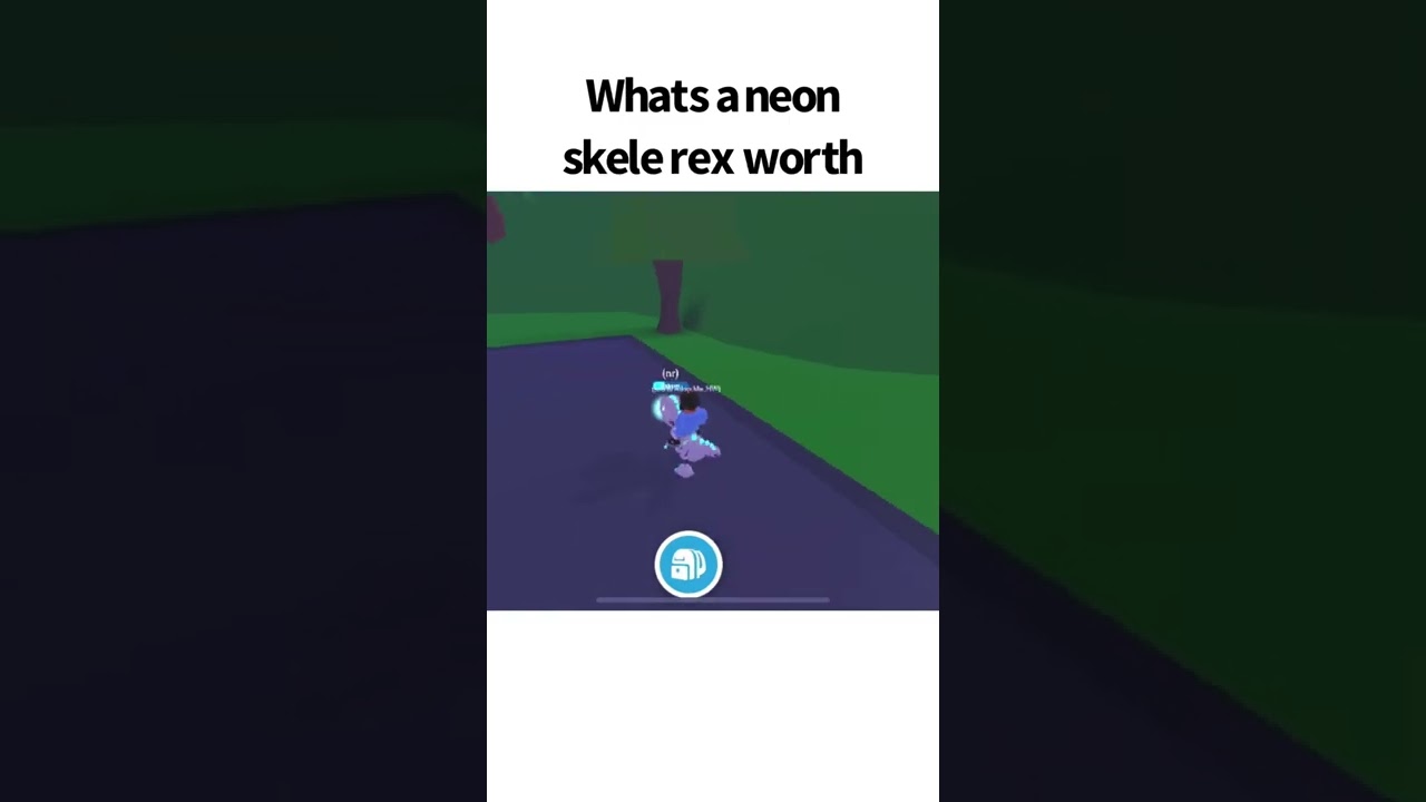 What&rsquo;s a neon skele Rex worth #adoptme #roblox #shorts