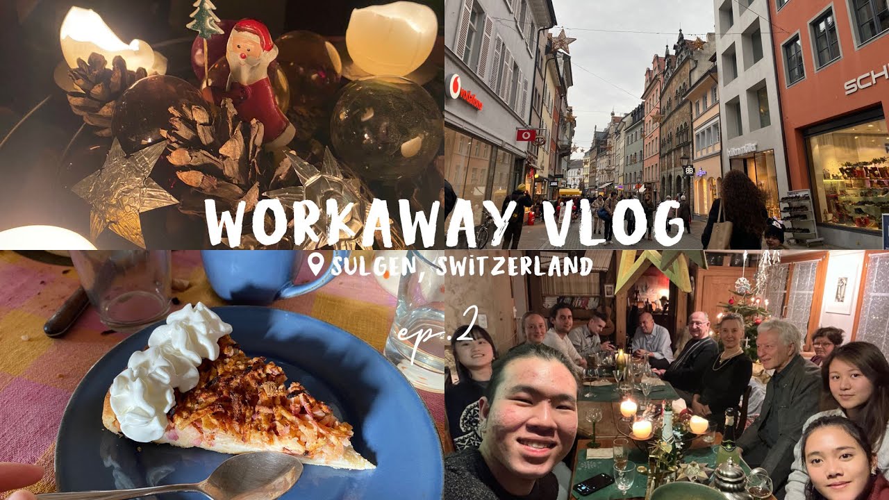 [EP. 2] Vlog | First Workaway in Sulgen, Switzerland: travel to Germany, Christmas | 瑞士留學 |打工換宿