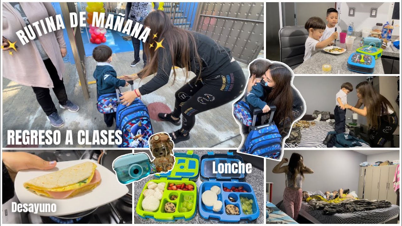 Rutina de Mañana REGRESO A CLASES ✨Mamá de Dos 🌸 Lonches+Desayuno 👩🏻‍🍳 Ammy Alvarado