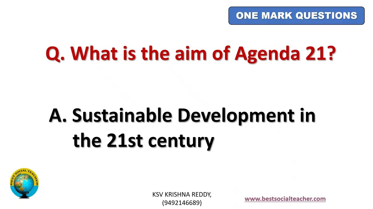 RESOURCES AND DEVELOPMENT ONE MARK QUESTIONS FOR  SSC PUBLIC EXAMINATIONS ANDHRA PRADESH