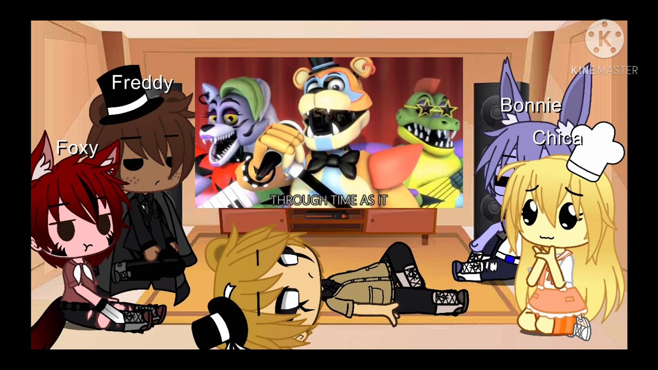 FNaF 1 reacts to 