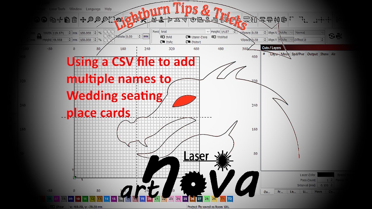 CSV Merge Wedding Place Cards