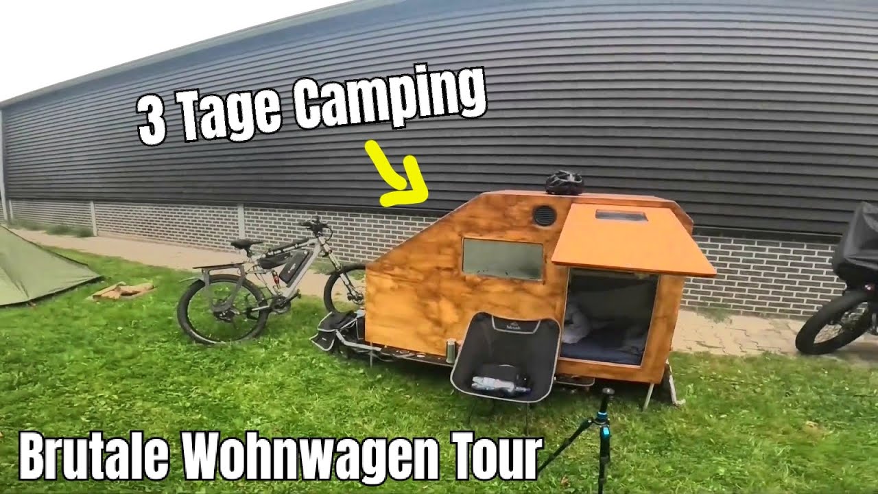 3 Tage im Fahrrad Wohnwagen / 290km Radreise Niederlande 2024 - Der Film