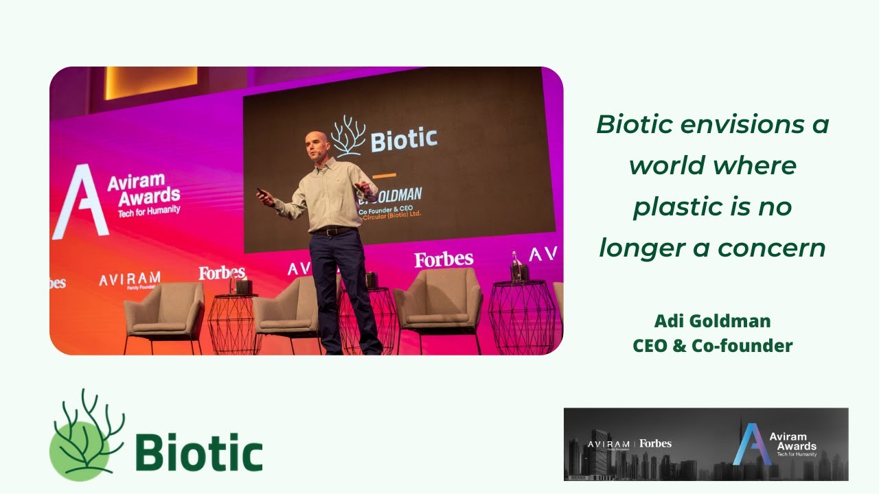 The 'Aviram Awards' Tech For Humanity Finalist Biotic Adi Goldman