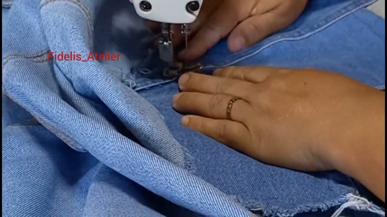 Dica de costura: Costurando saia jeans fenda aberta nunca mais!