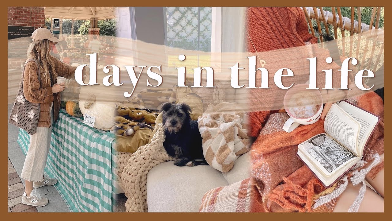 DAYS IN THE LIFE | farmers market, book haul, & garden updates