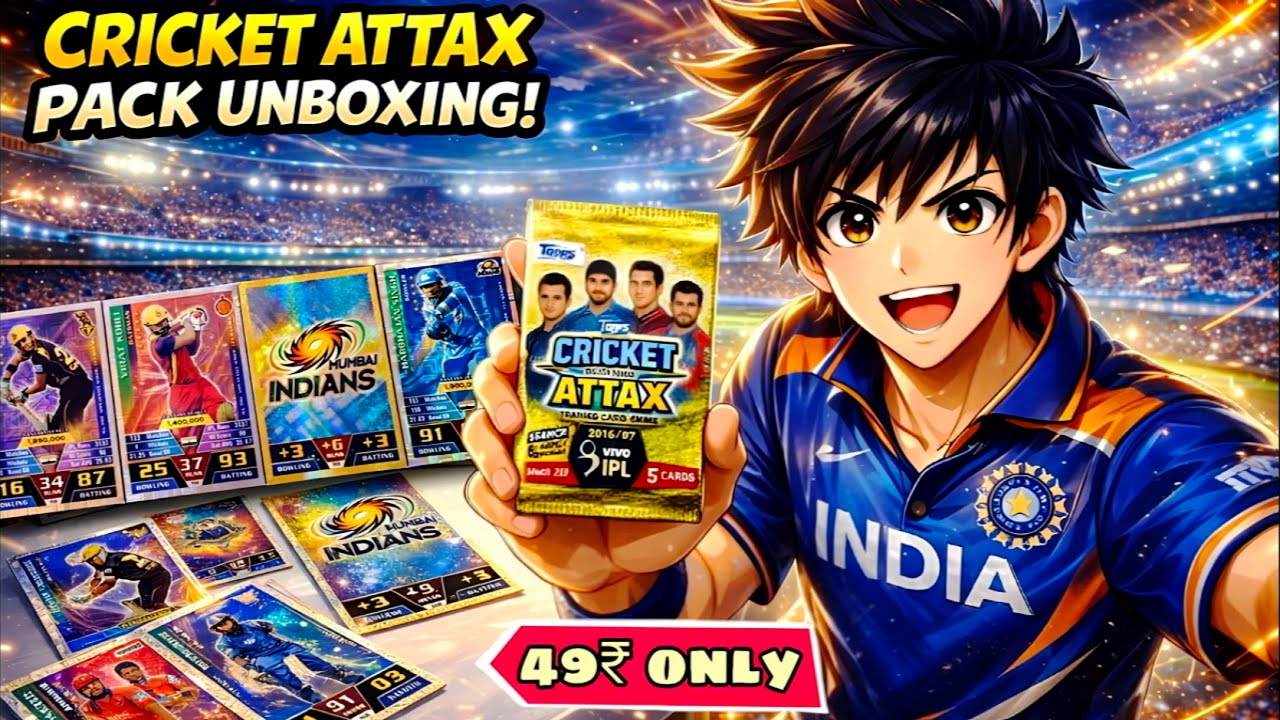 Opening Cricket Attax Cards in hindi india - I pull a virat kholi 10000rs card